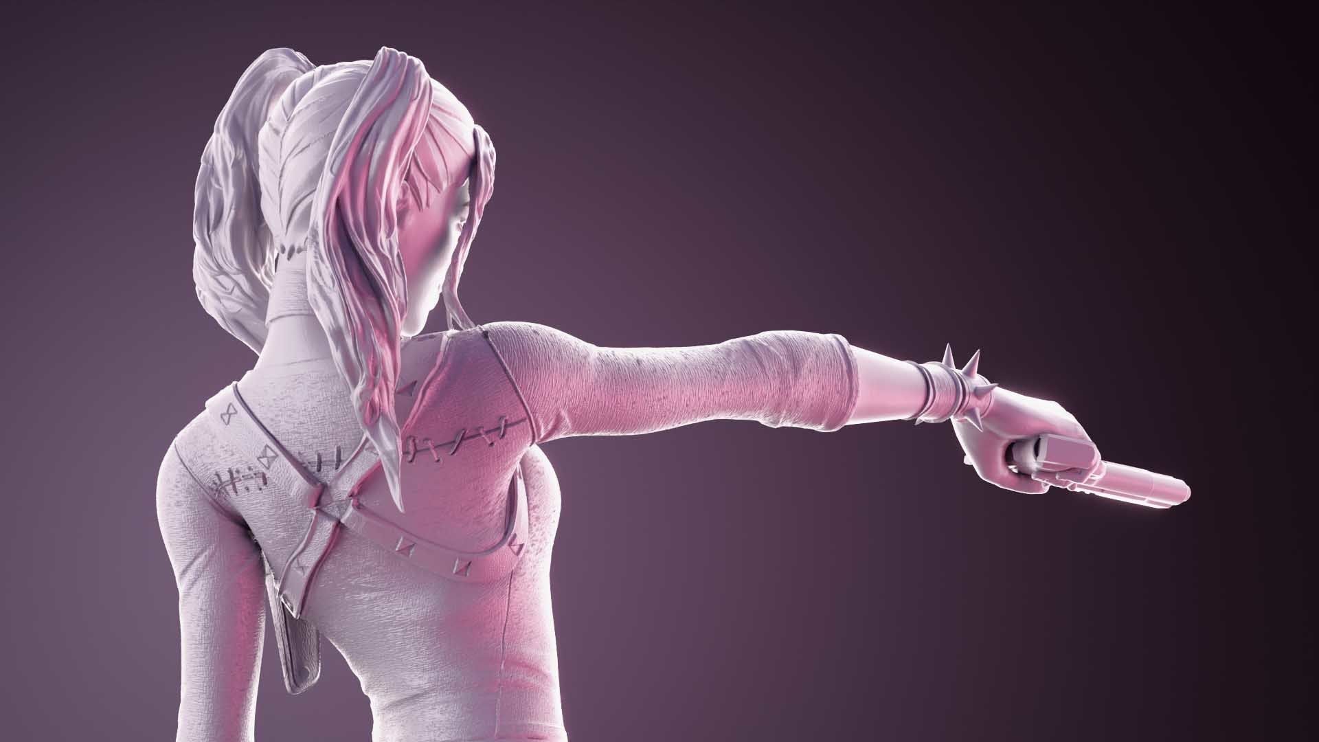 Harley Quinn for 3D print 3D print model_5