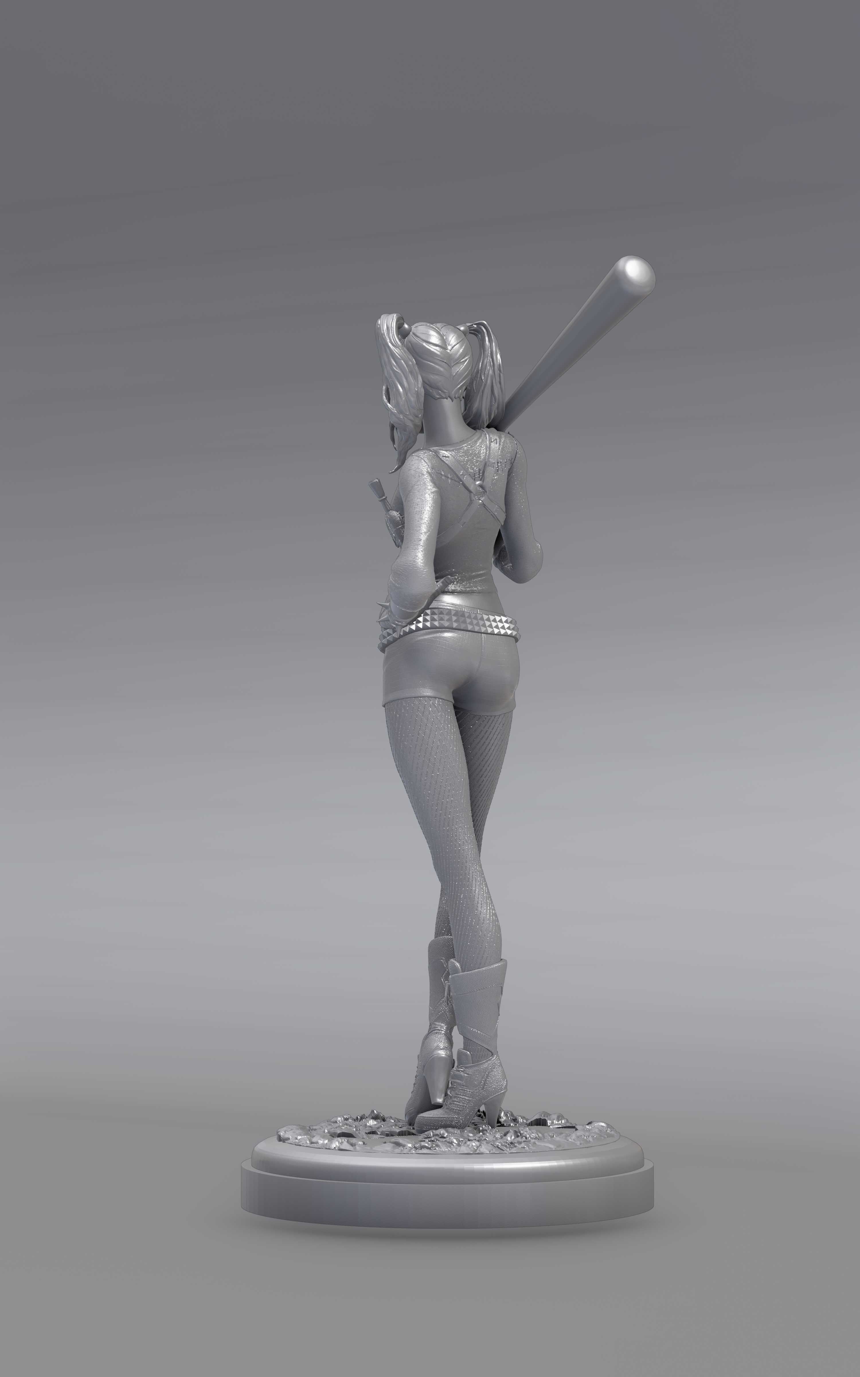 Harley Quinn for 3D print 3D print model_21