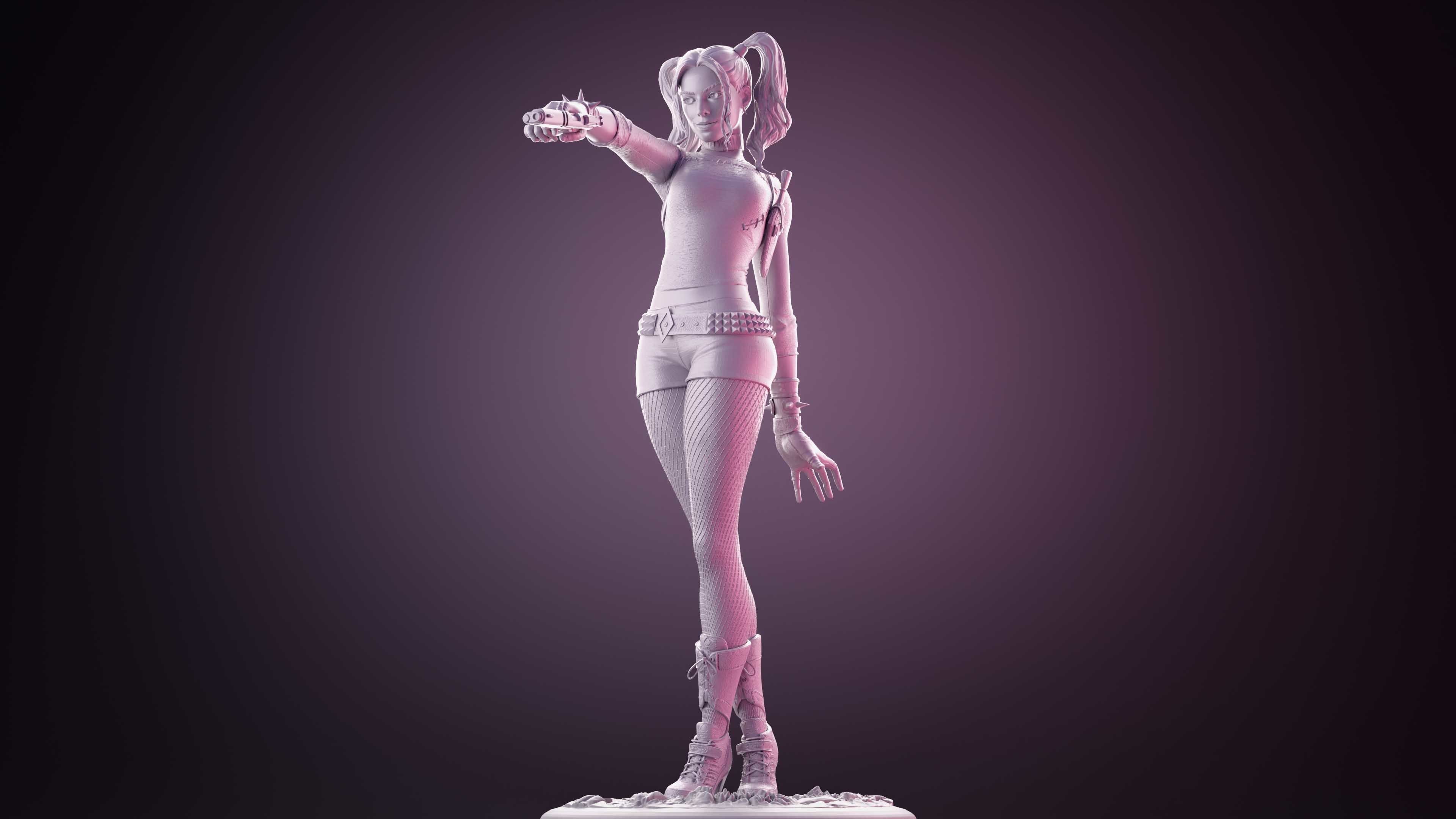 Harley Quinn for 3D print 3D print model_1