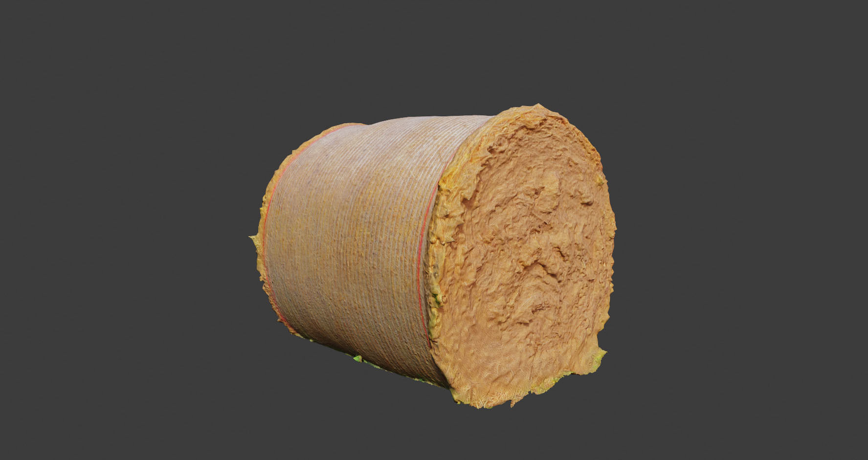 PBR Haystack Photoscan processed Low-poly 3D model_13