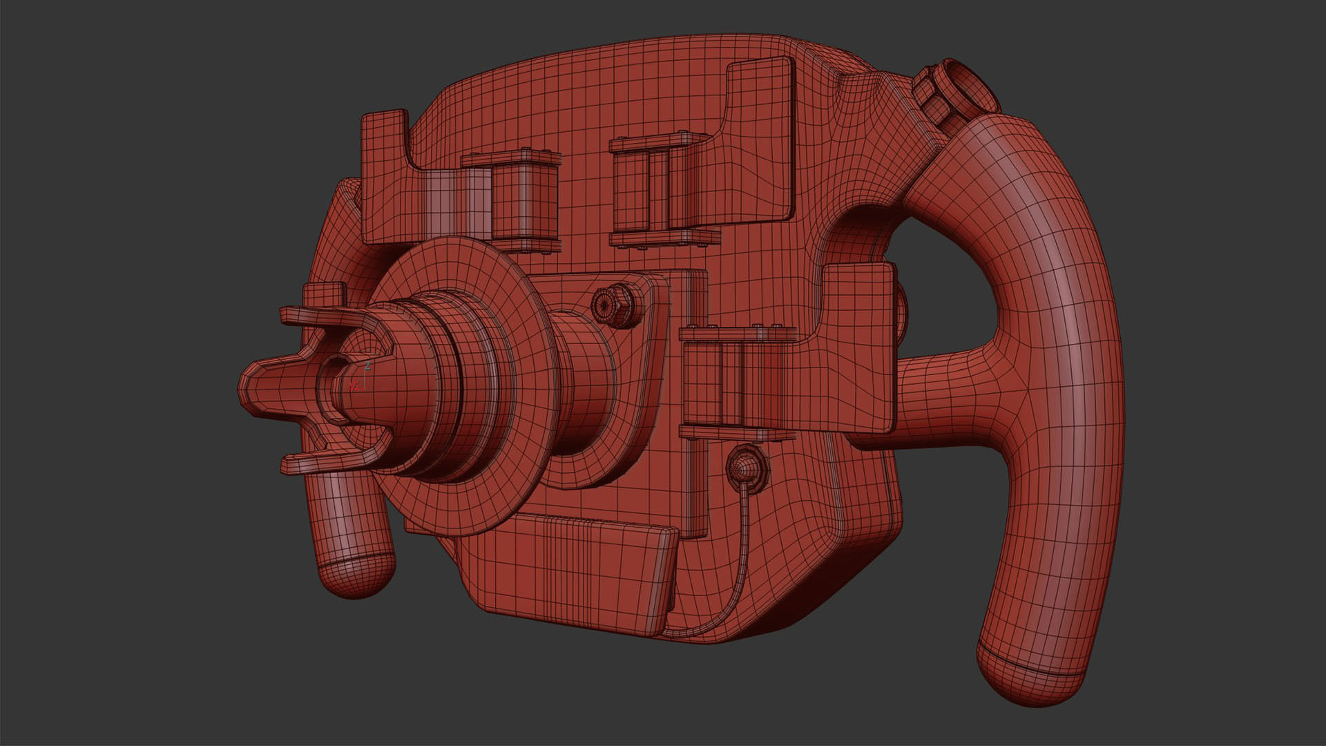 F1 Steering Wheel Porsche 3D model_12