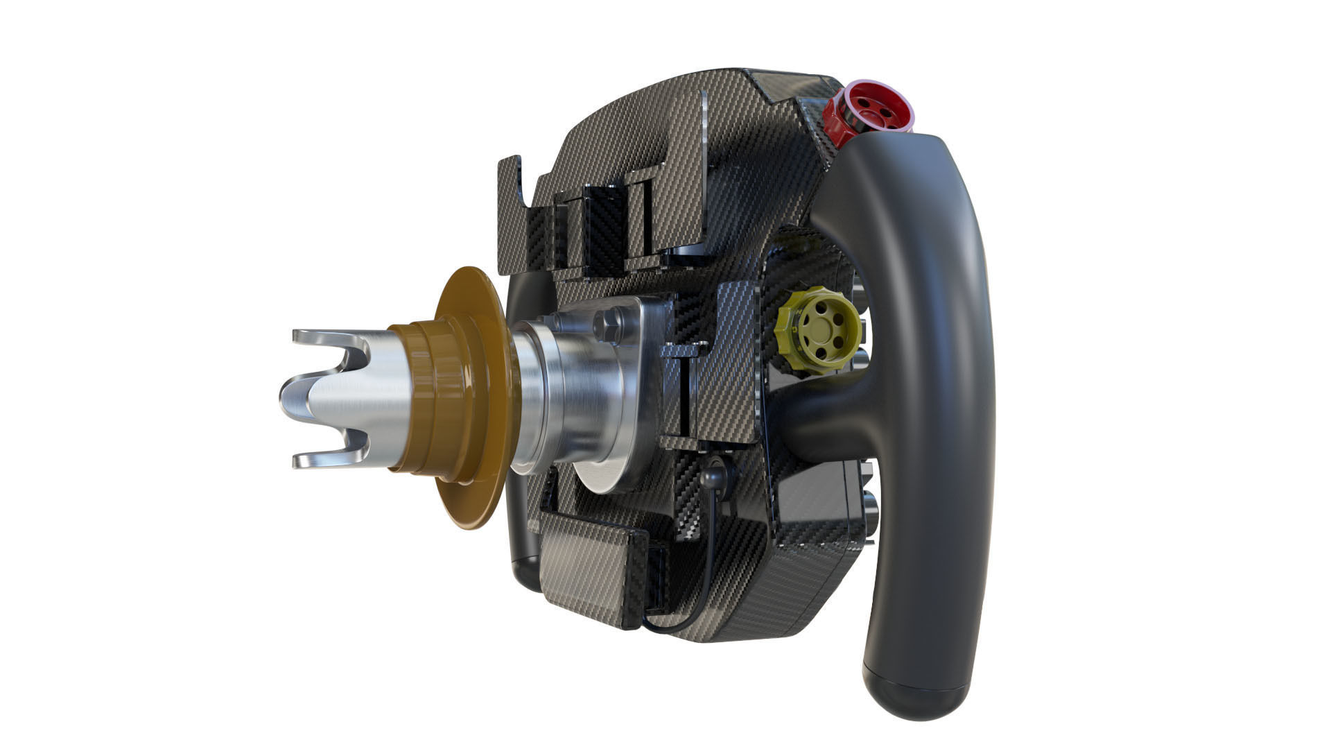 F1 Steering Wheel Porsche 3D model_6