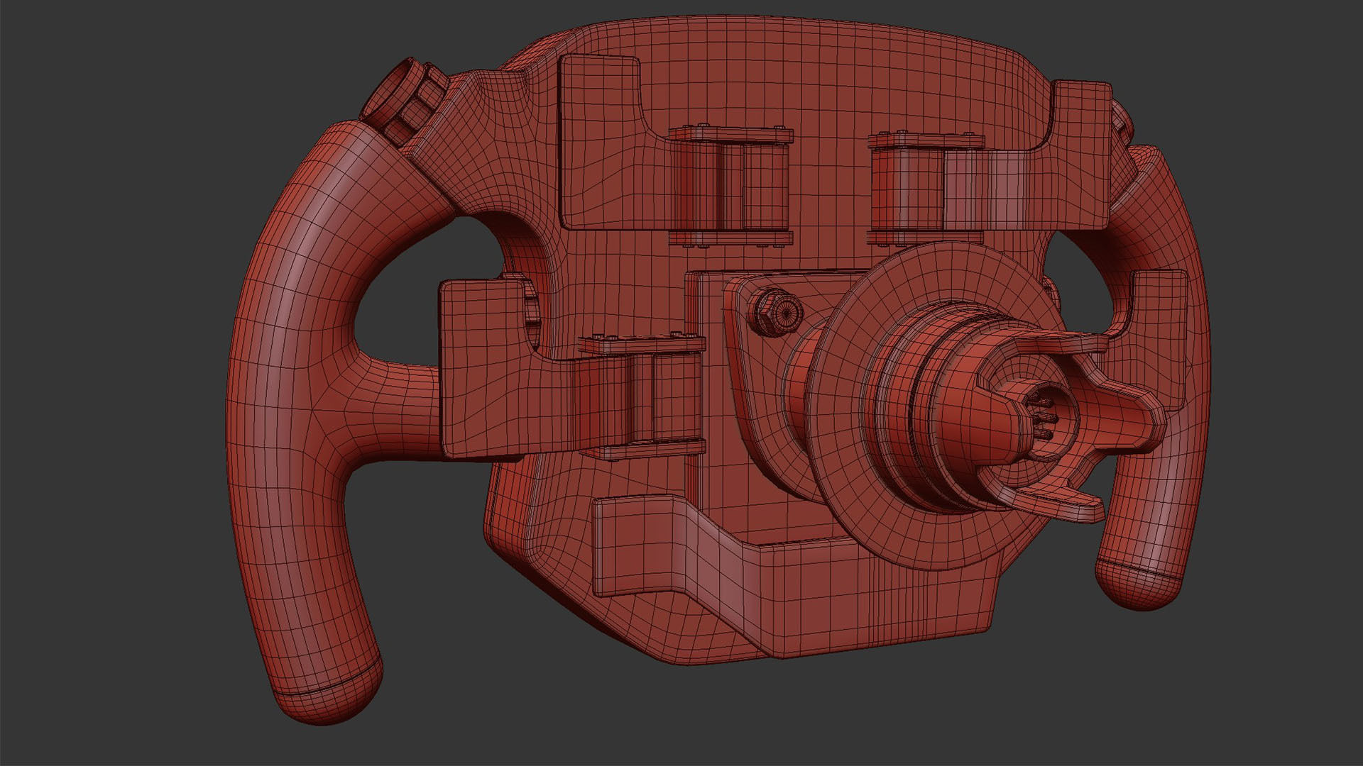 F1 Steering Wheel Porsche 3D model_13