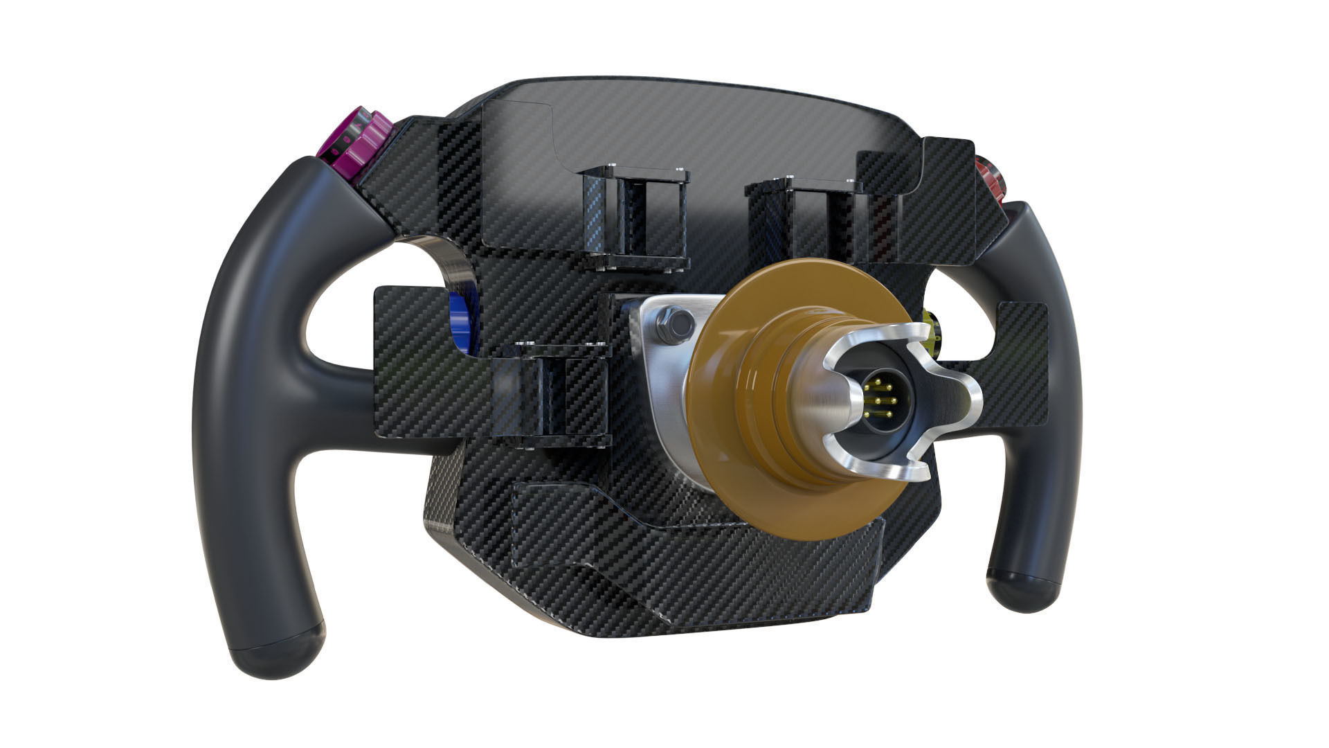 F1 Steering Wheel Porsche 3D model_8