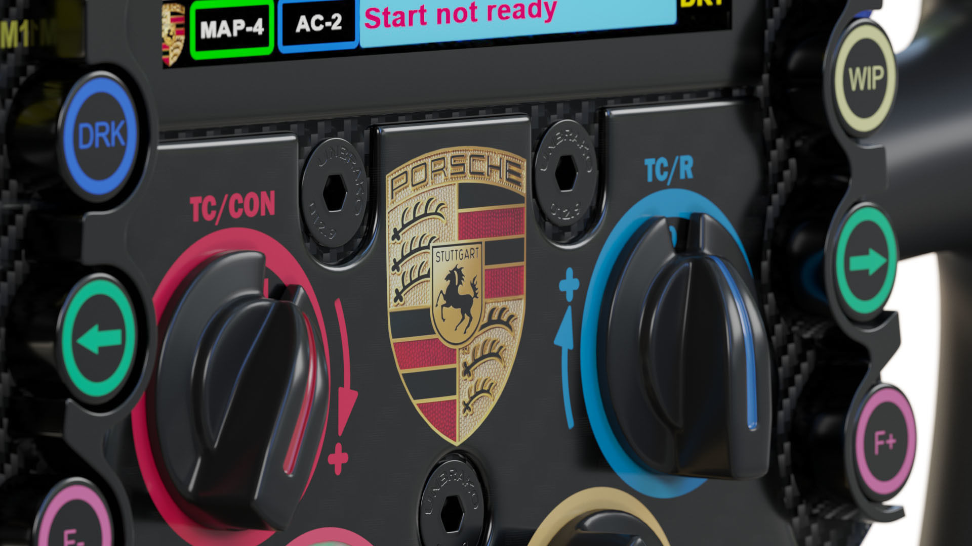 F1 Steering Wheel Porsche 3D model_4