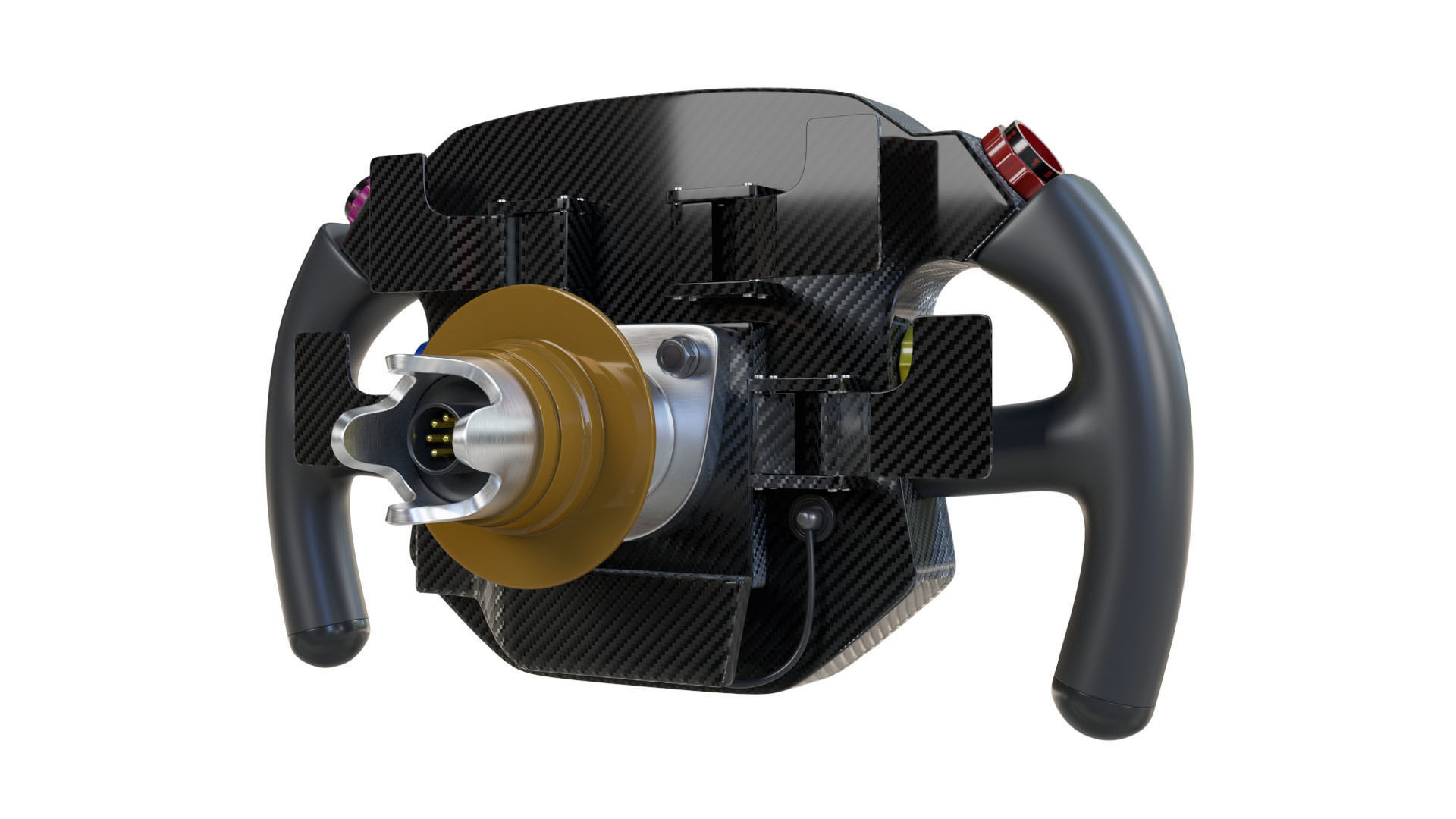 F1 Steering Wheel Porsche 3D model_7