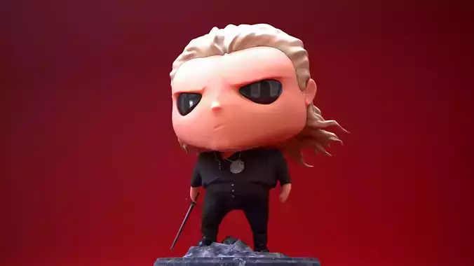 Geralt fanart-Netflix Witcher series  s2-Ready for 3D print 3D print model