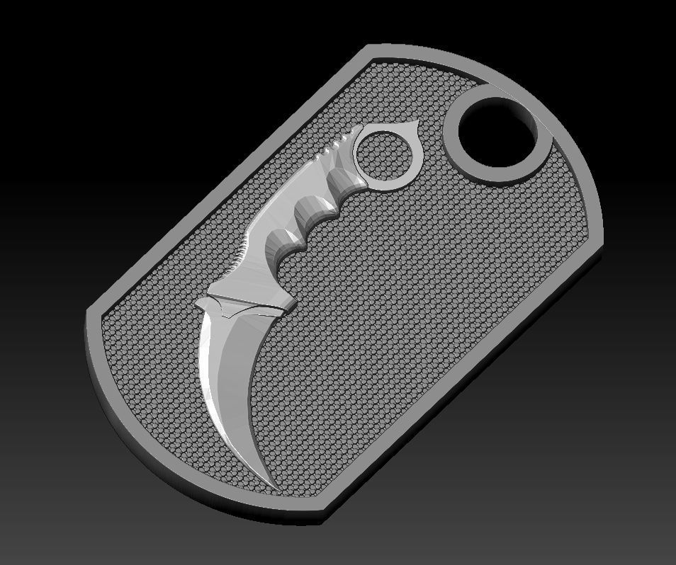 Pendant player csgo 3D print model_1