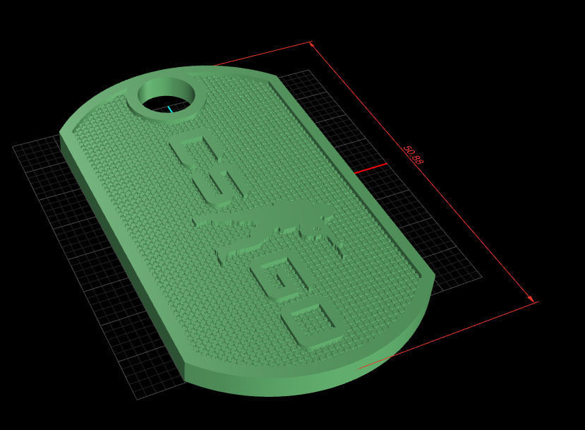 Pendant player csgo 3D print model_3