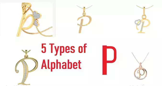 Letter Alphabet-P pendant 3dm stl render detail 3D print model