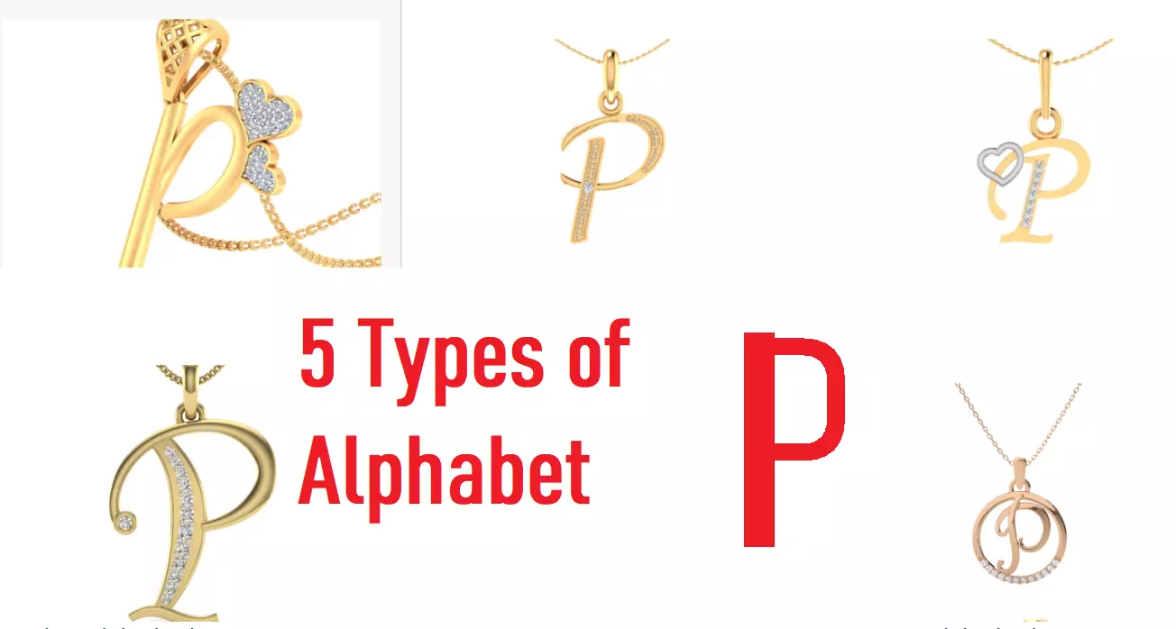 Letter Alphabet-P pendant 3dm stl render detail 3D print model