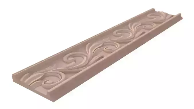 3D MODEL OF DECORATIVE CARVED MOLDING DECOR MODEL 3D print model