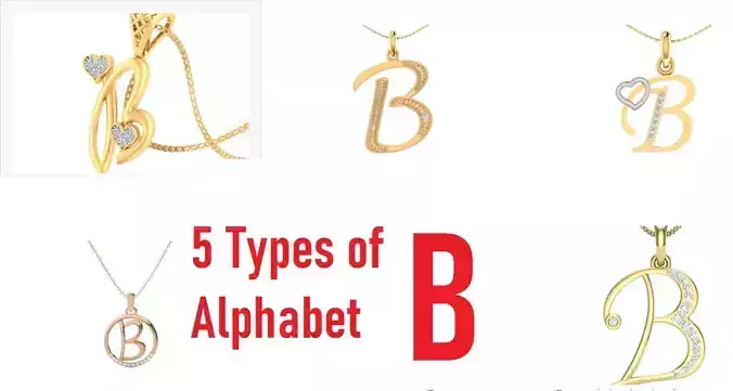 Letter Alphabet-B pendant 3dm stl render detail 3D print model