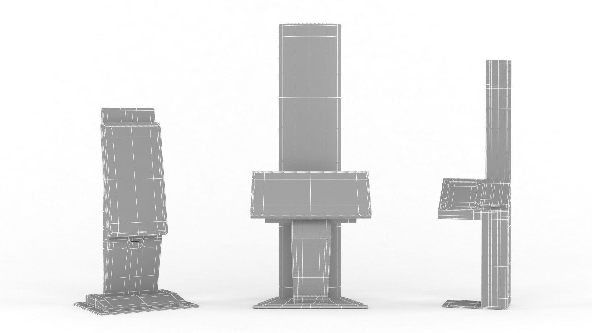 Information Kiosks 3D model_13
