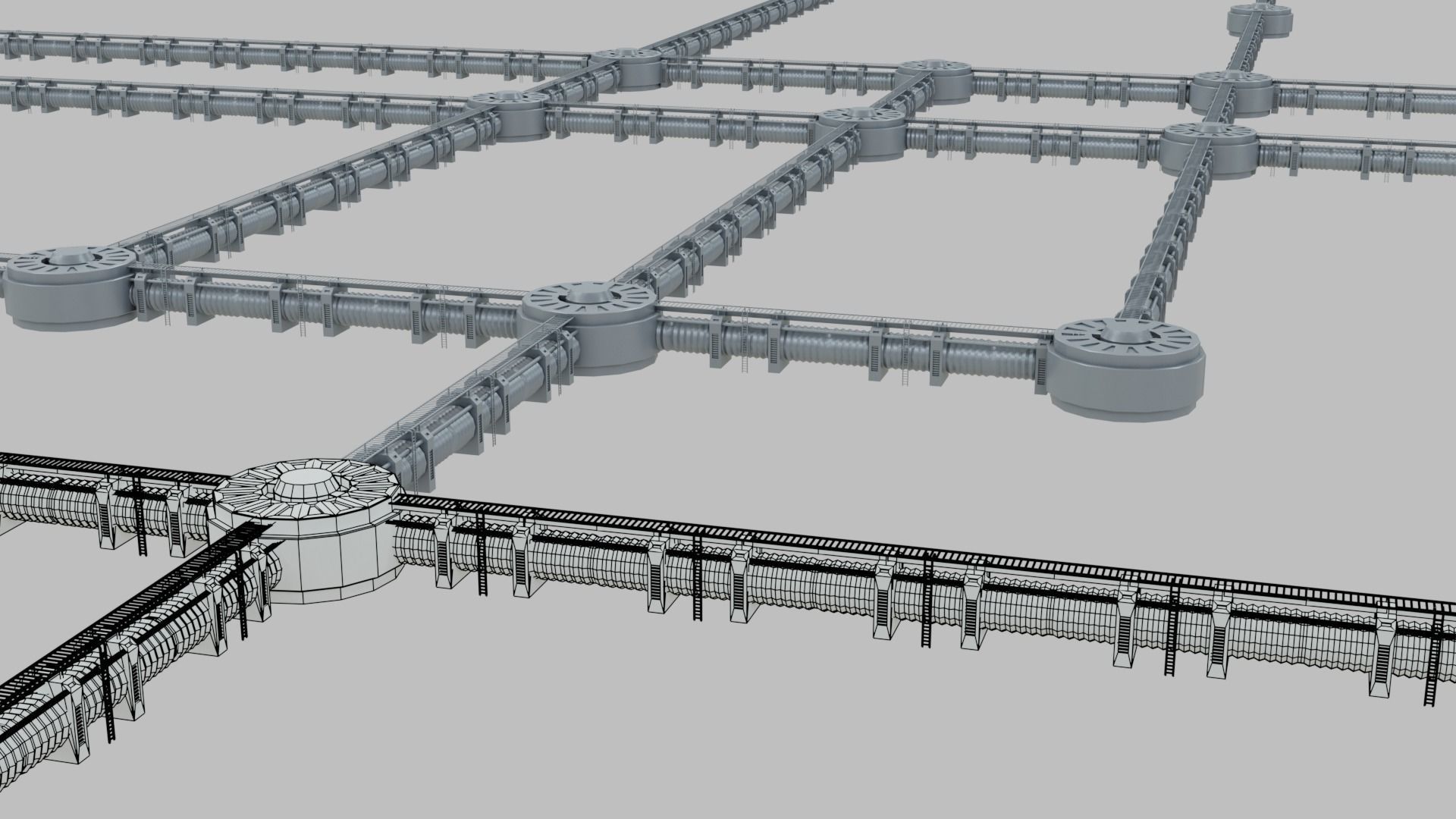 Sci-Fi Industrial Base 3D model_14