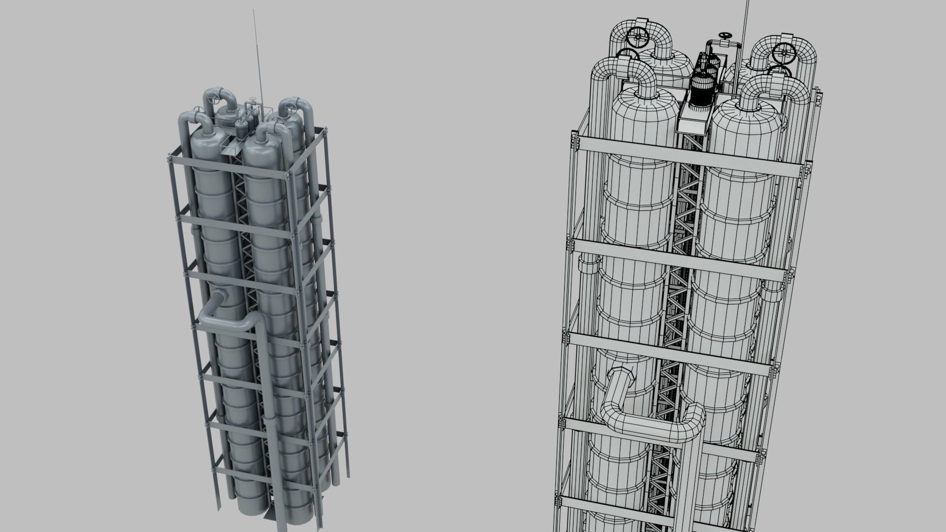 Sci-Fi Industrial Base 3D model_7