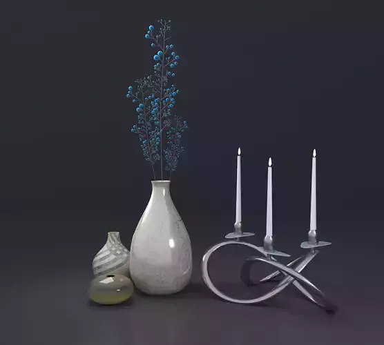 Vases and CandleHolder