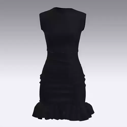 DRESS ELASTIC LOOK BLACK