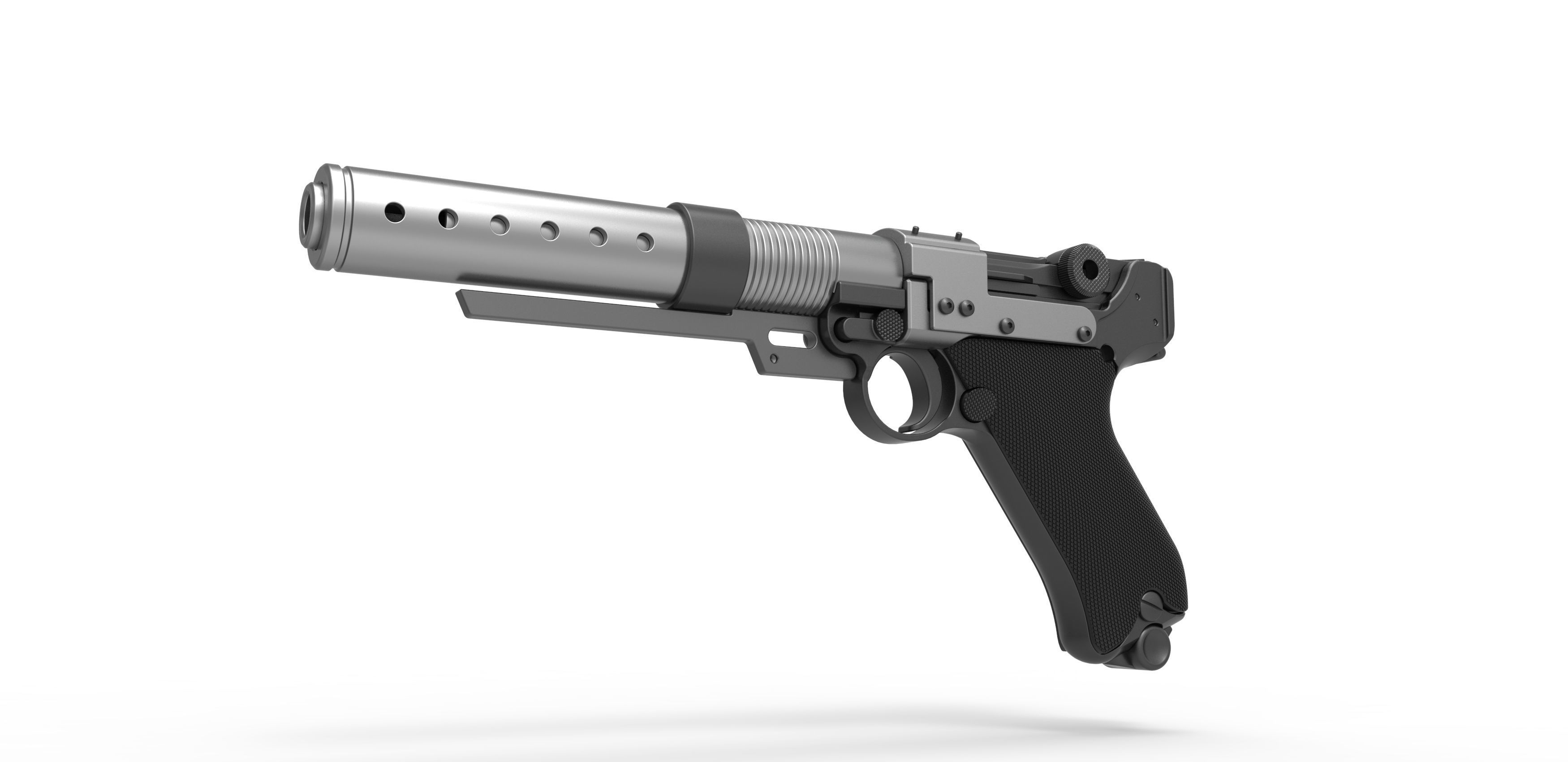 Blaster pistol A-180 from the movie Rogue One A Star Wars Story 3D model_2