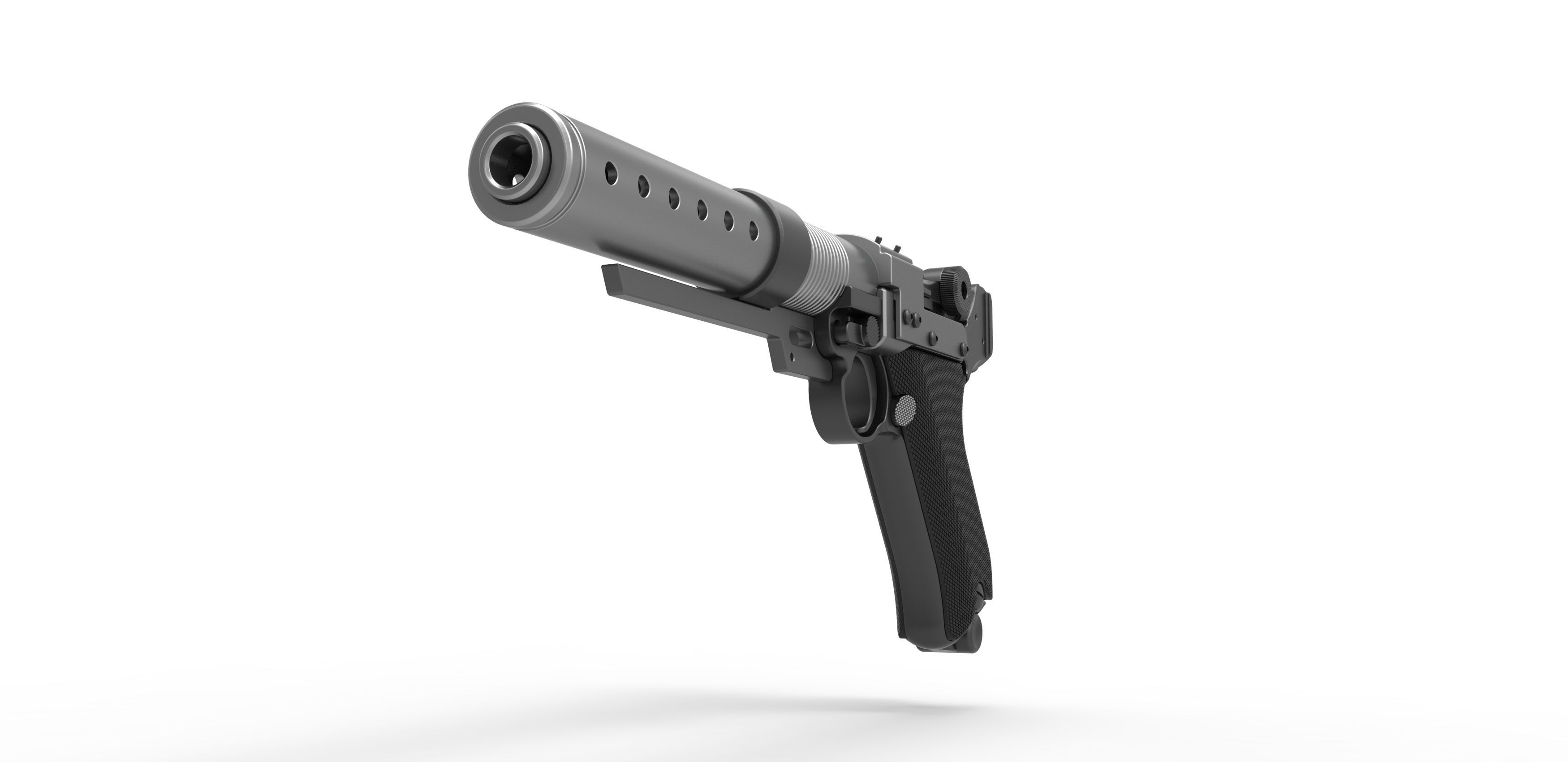 Blaster pistol A-180 from the movie Rogue One A Star Wars Story 3D model_4