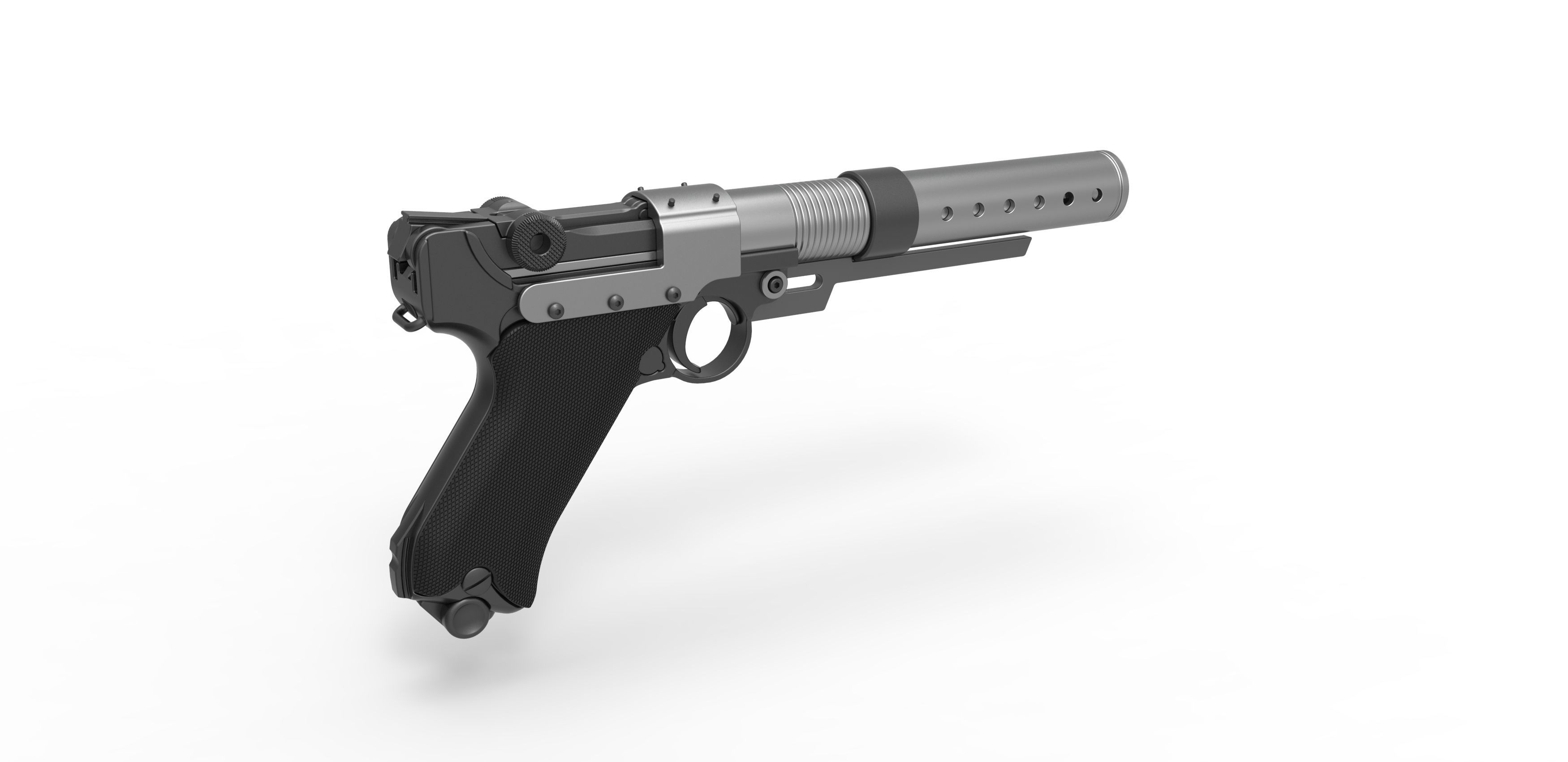 Blaster pistol A-180 from the movie Rogue One A Star Wars Story 3D model_12