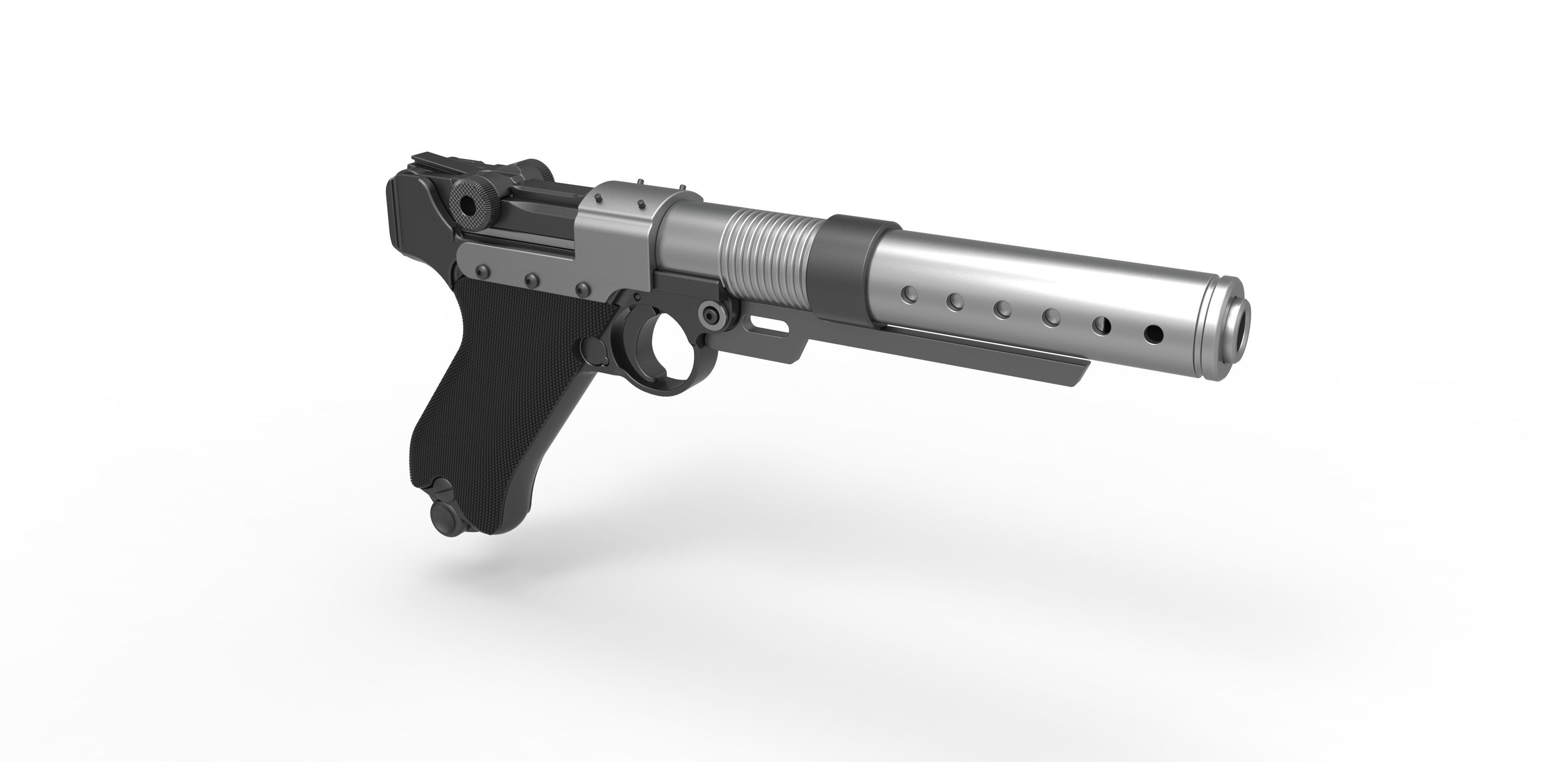 Blaster pistol A-180 from the movie Rogue One A Star Wars Story 3D model_14