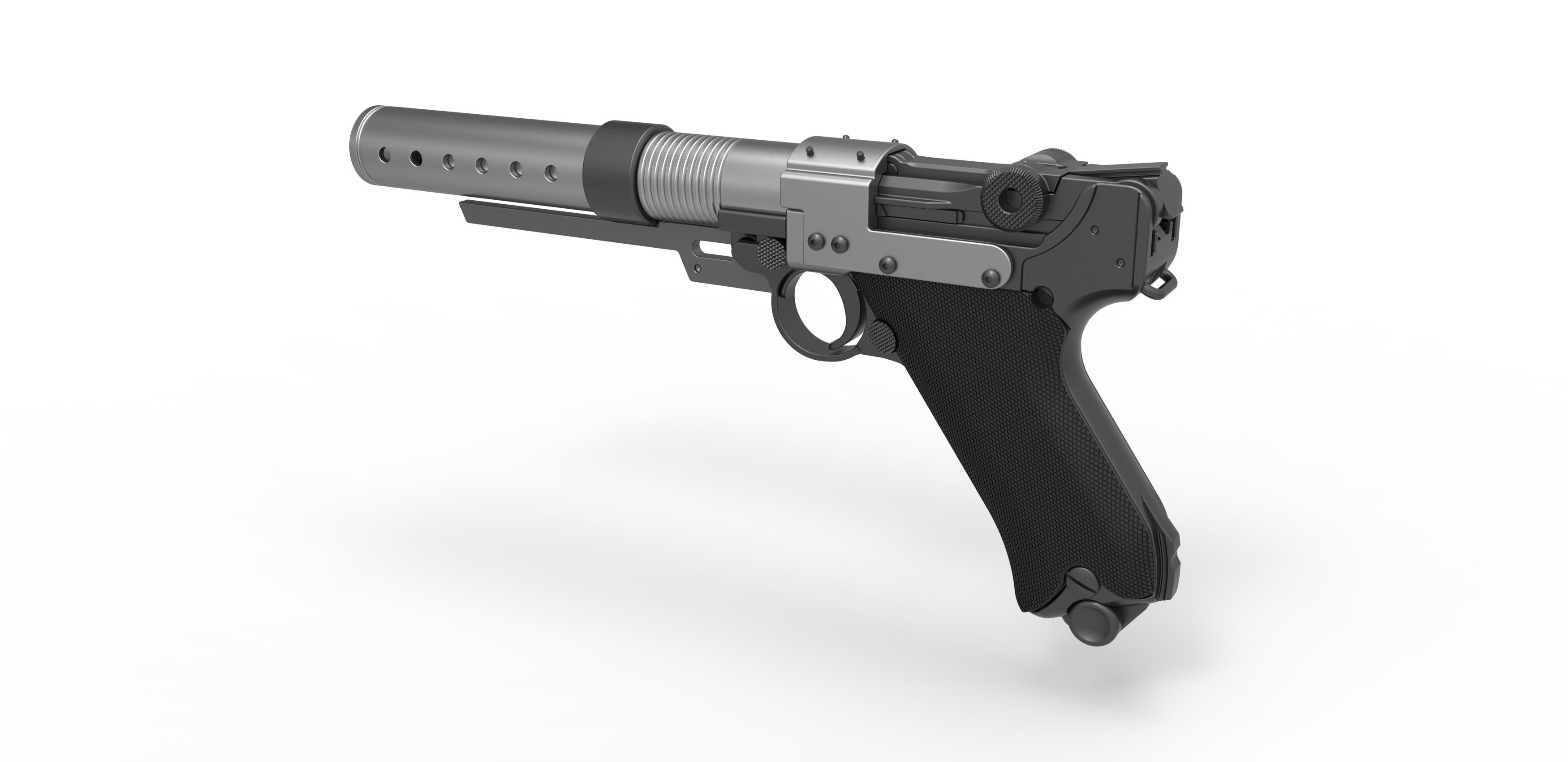 Blaster pistol A-180 from the movie Rogue One A Star Wars Story 3D model_9