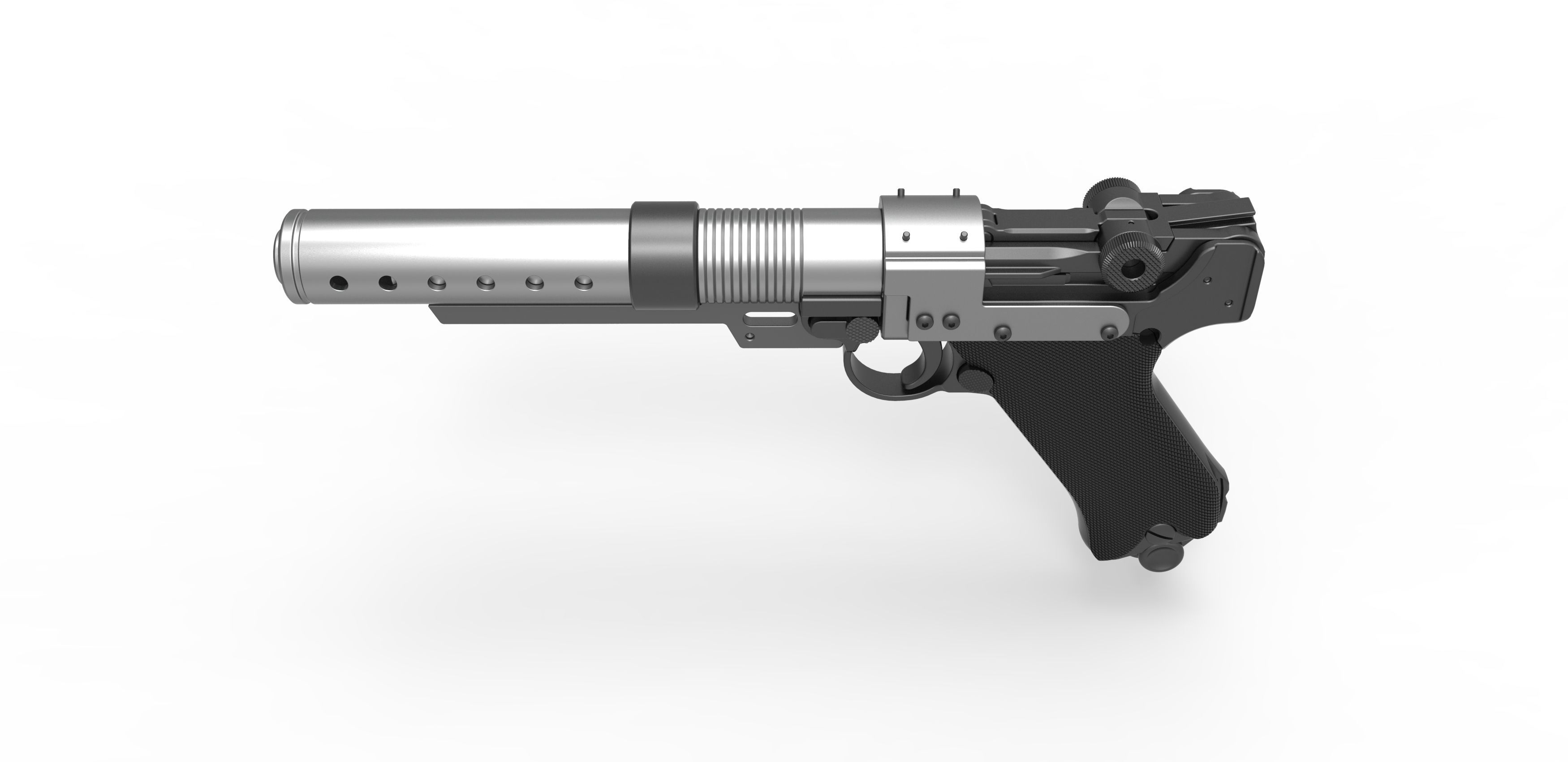 Blaster pistol A-180 from the movie Rogue One A Star Wars Story 3D model_7