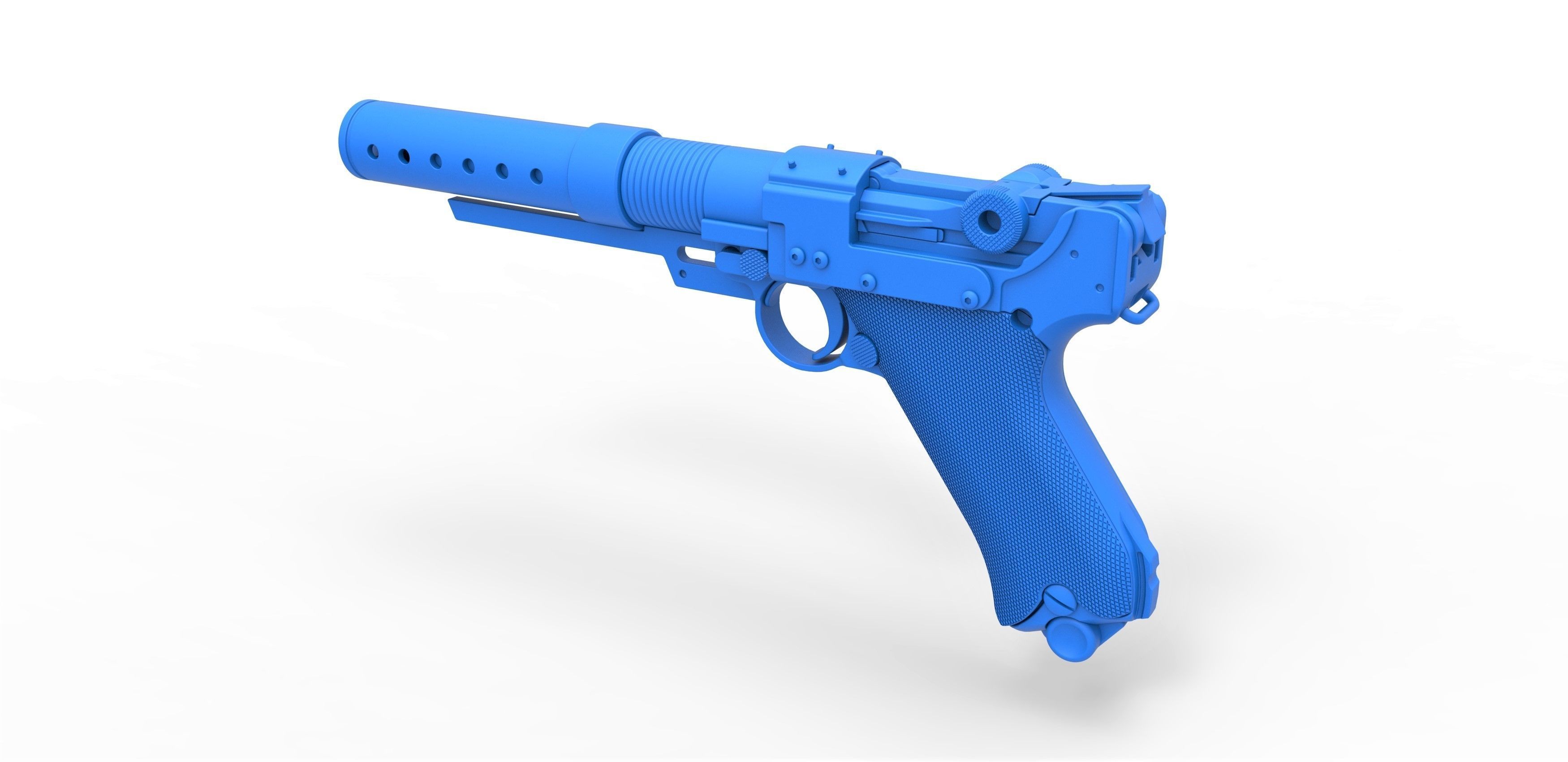 Blaster pistol A-180 from the movie Rogue One A Star Wars Story 3D model_23