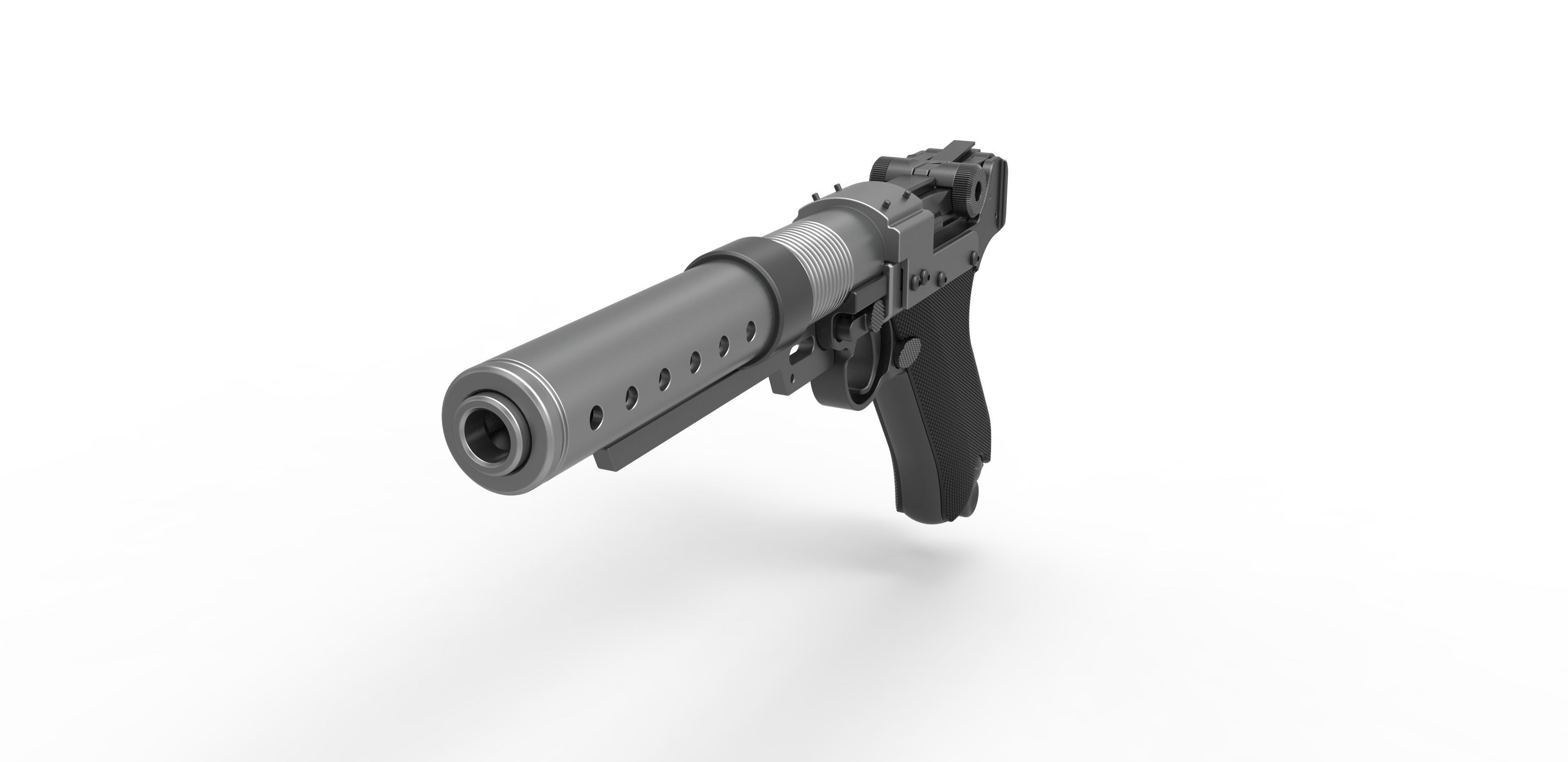 Blaster pistol A-180 from the movie Rogue One A Star Wars Story 3D model_3