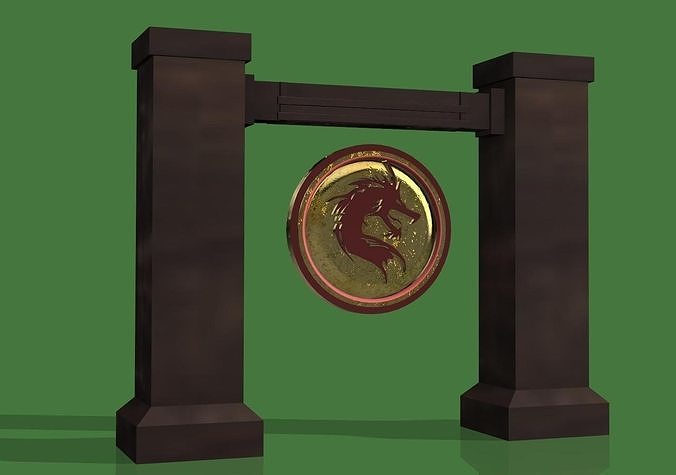 Dojo Diorama Gong  3D print model