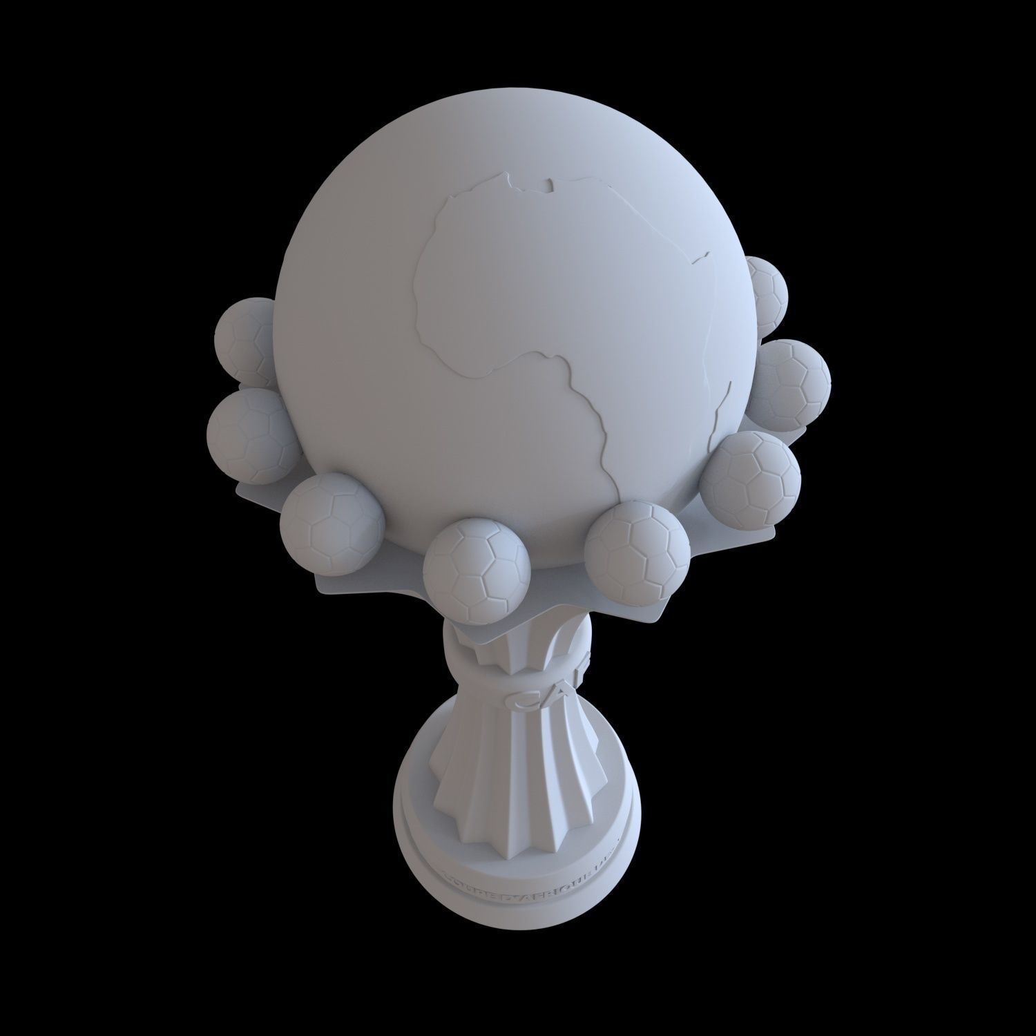 Africa Cup Caf Trophy 3D print model_2