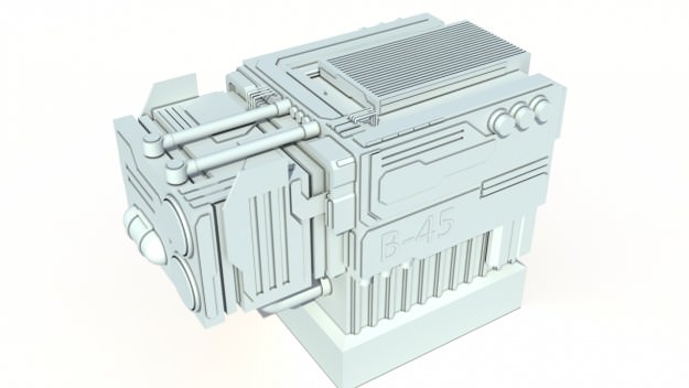 Scifi details and greeble 3D model_18