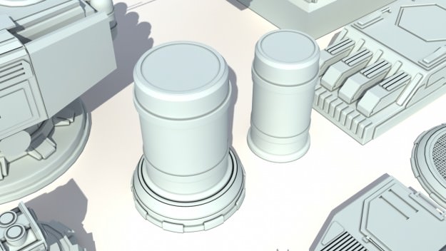 Scifi details and greeble 3D model_17