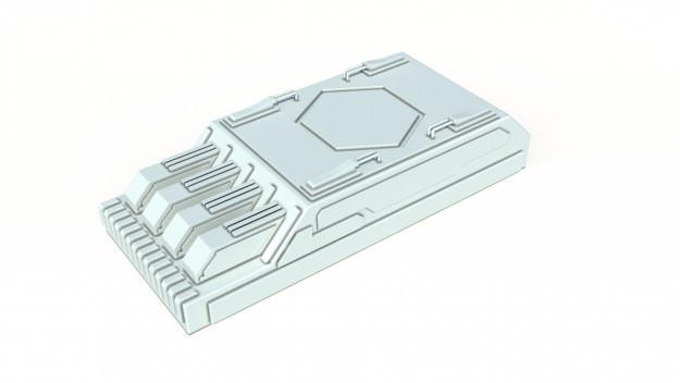 Scifi details and greeble 3D model_13