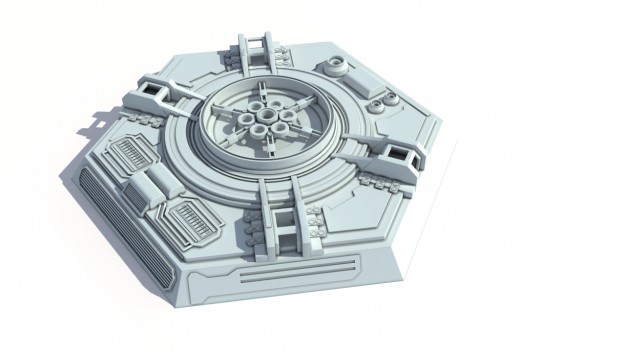 Scifi details and greeble 3D model_4