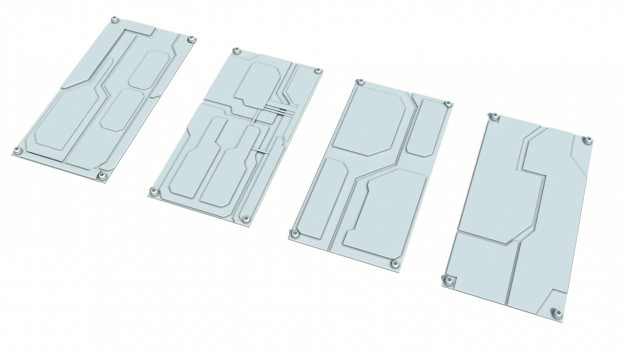 Scifi details and greeble 3D model_15