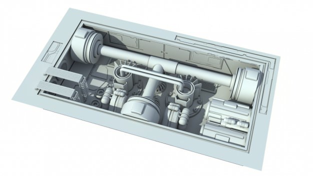 Scifi details and greeble 3D model_8