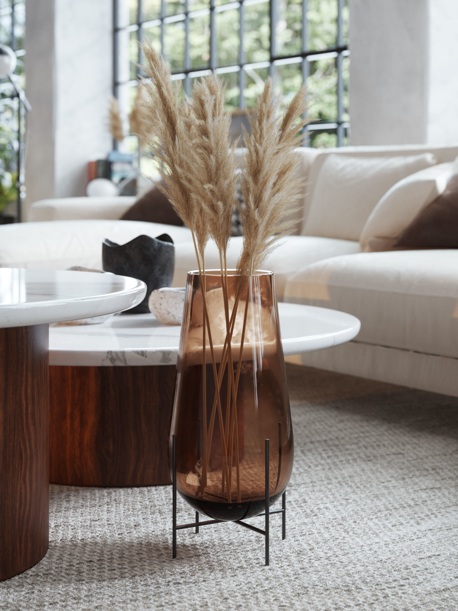 Boho Design Interior Scene for Cinema 4D and Octane Render 3D model_8