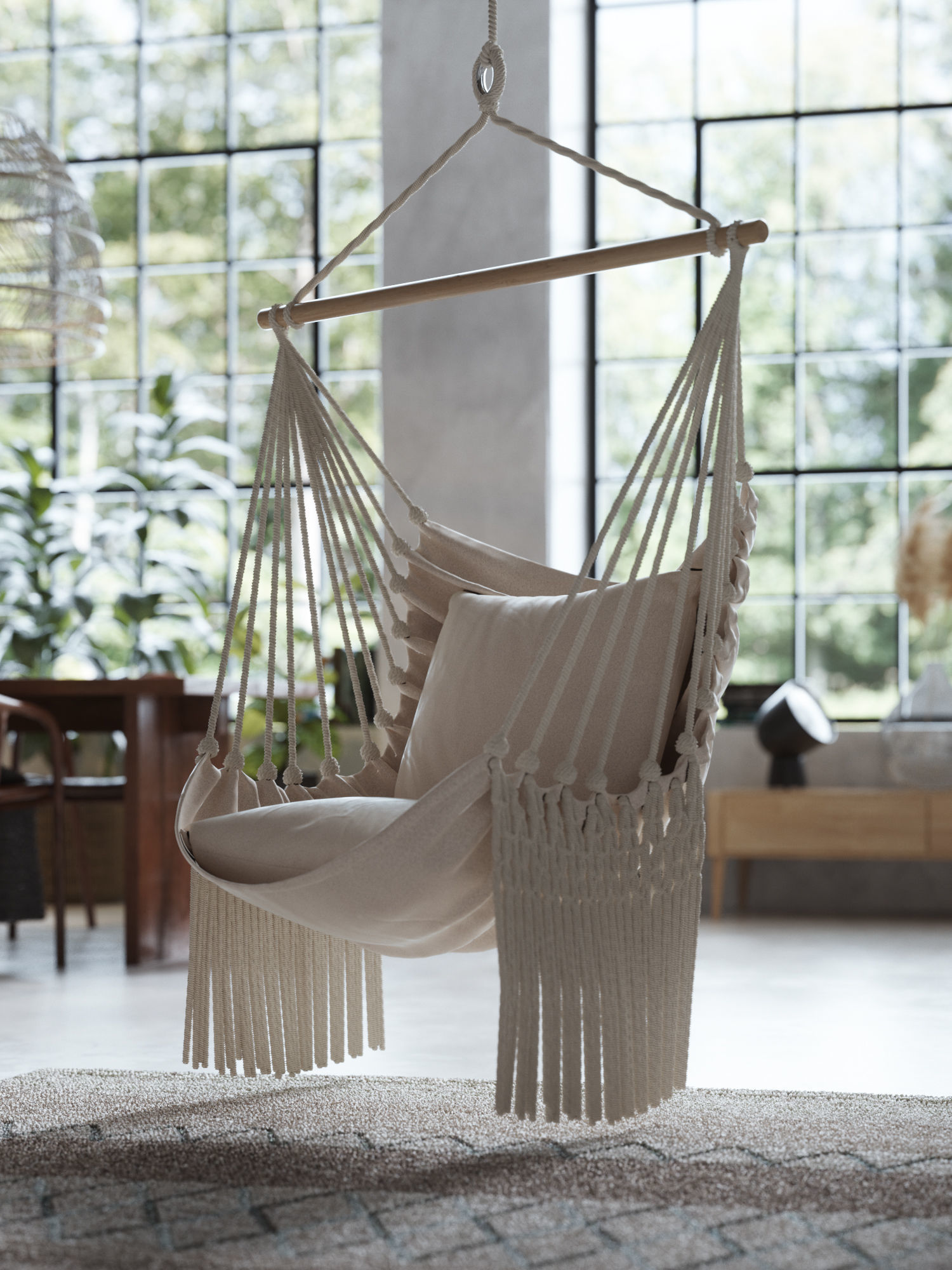 Boho Design Interior Scene for Cinema 4D and Octane Render 3D model_7