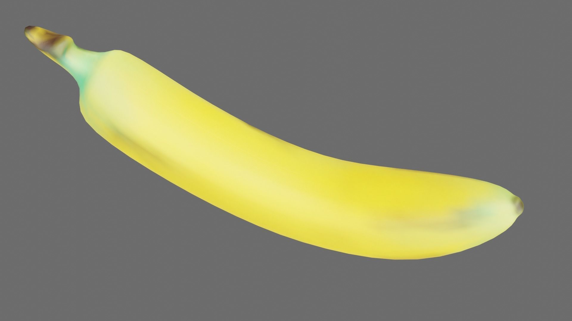 Low Poly Unpeeled Banana Free low-poly 3D model_3