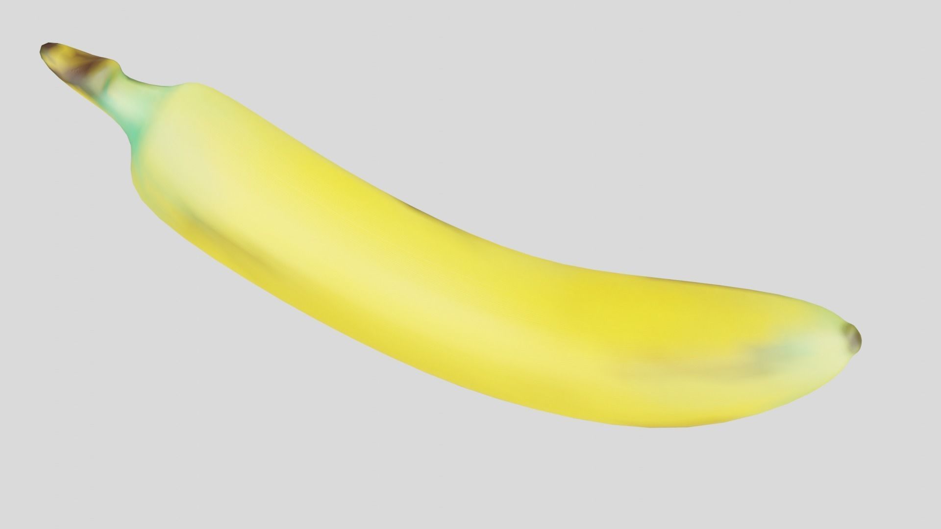 Low Poly Unpeeled Banana Free low-poly 3D model_8