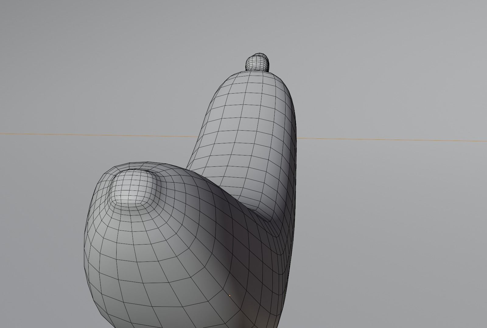 Low Poly Unpeeled Banana Free low-poly 3D model_9