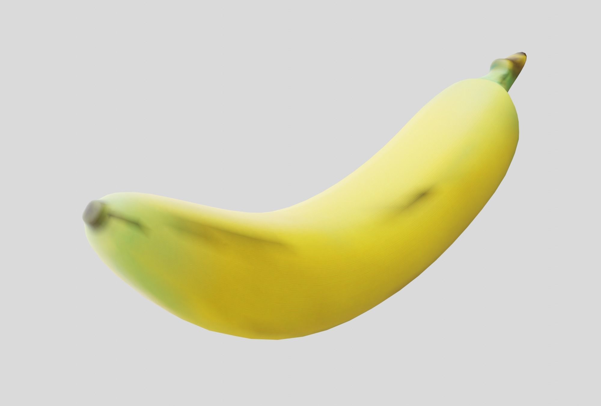 Low Poly Unpeeled Banana Free low-poly 3D model_5