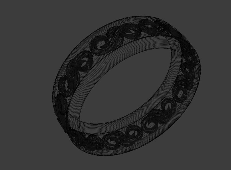 Ring or bracelet Free 3D model_1