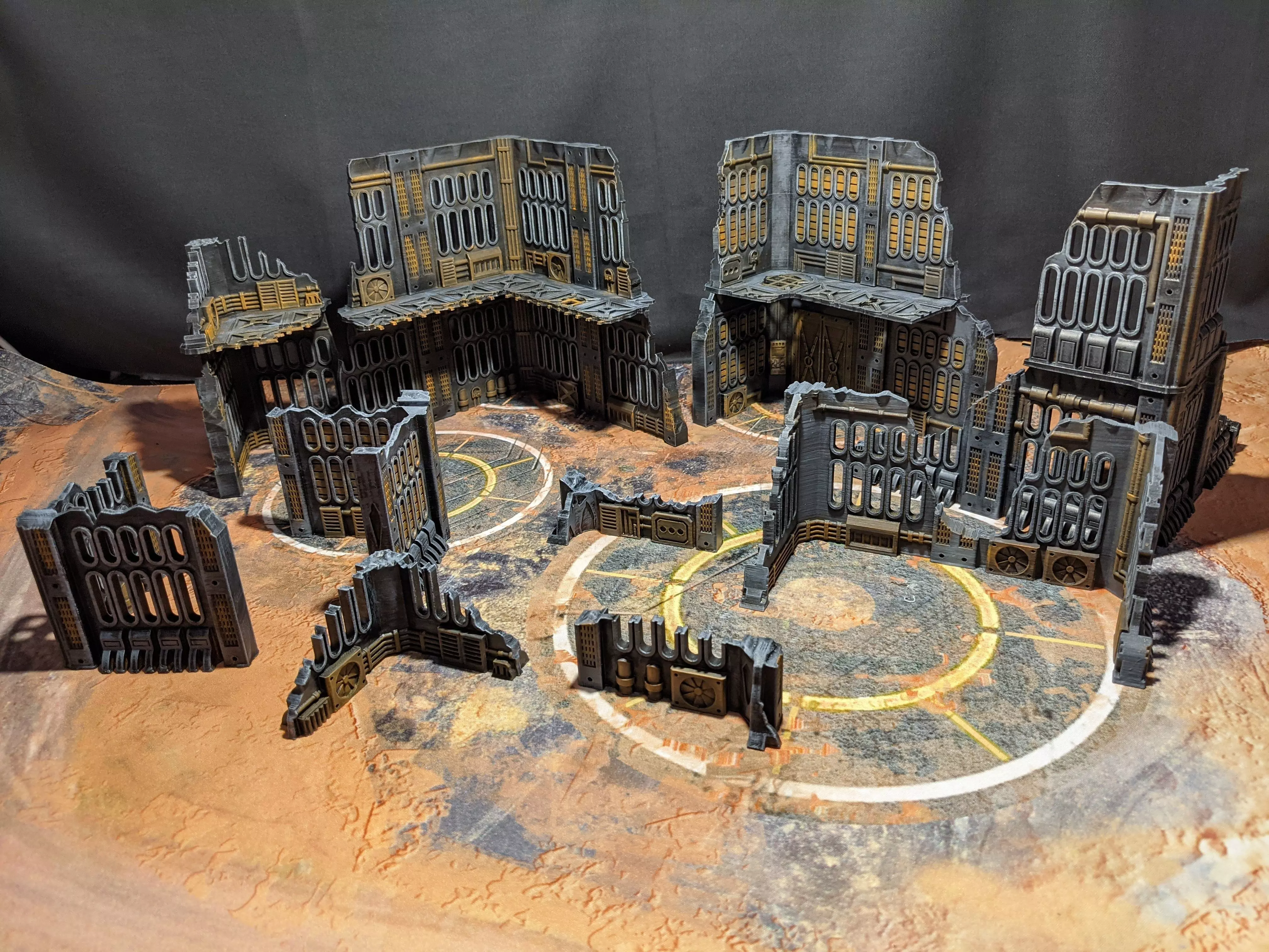 SCI-FI FACTORY RUINS 3D print model_0
