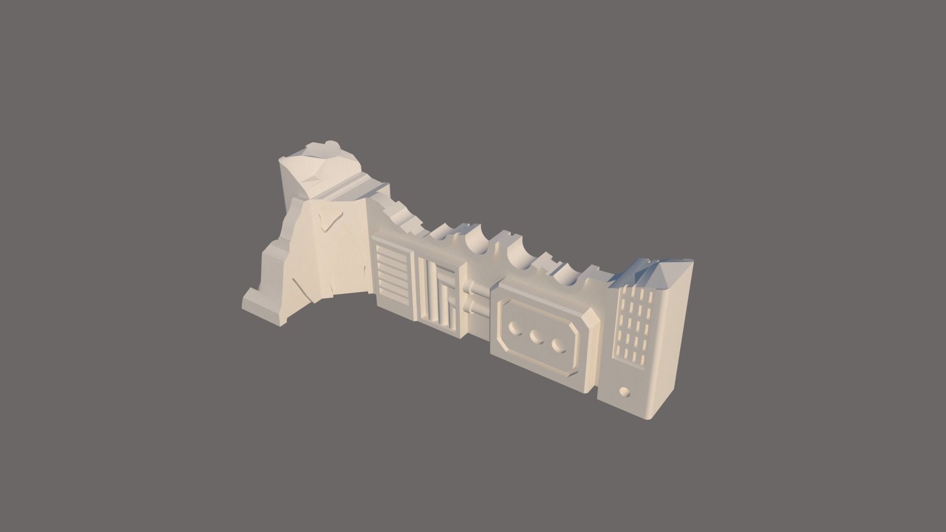 SCI-FI FACTORY RUINS 3D print model_15