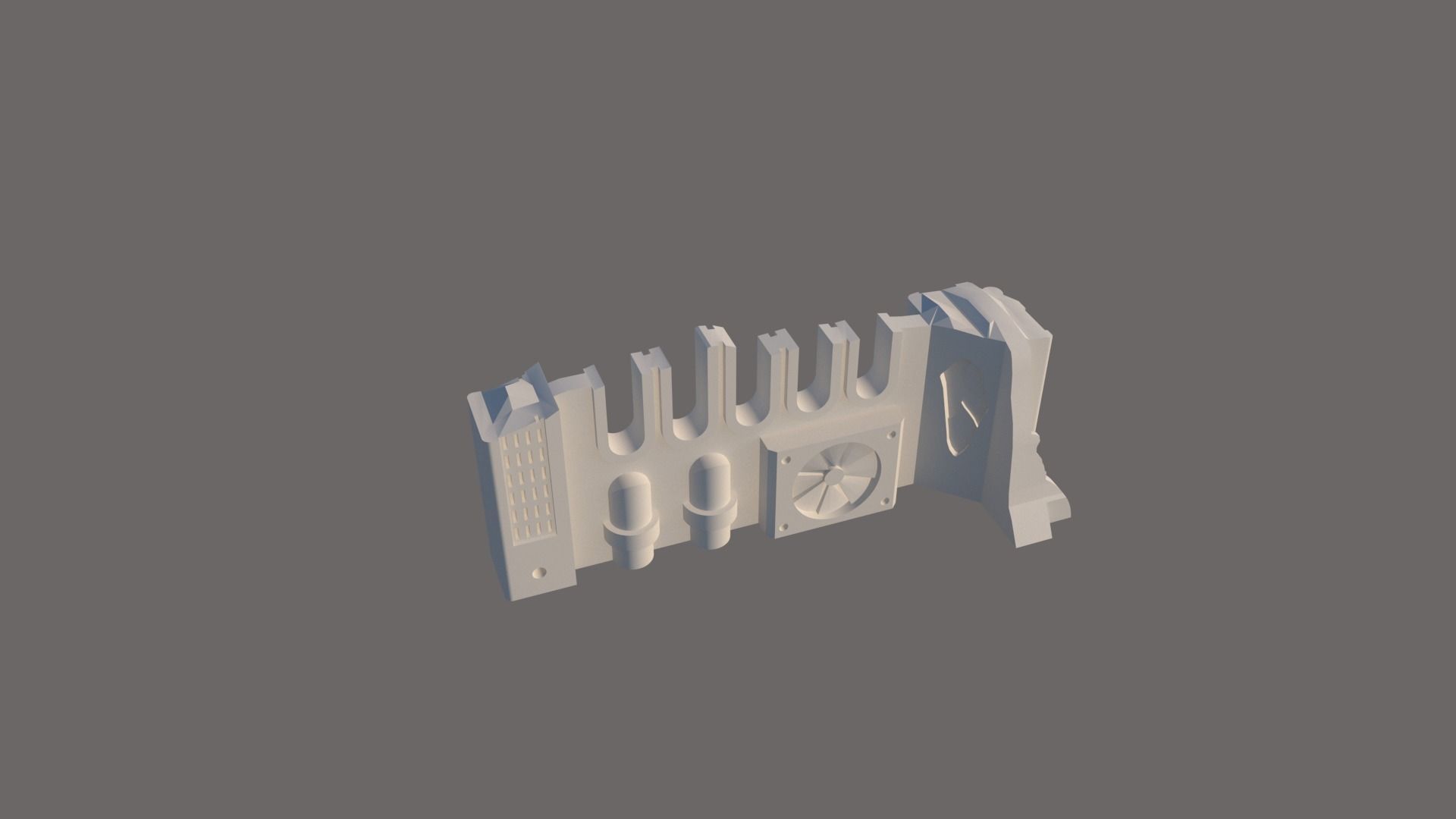 SCI-FI FACTORY RUINS 3D print model_14