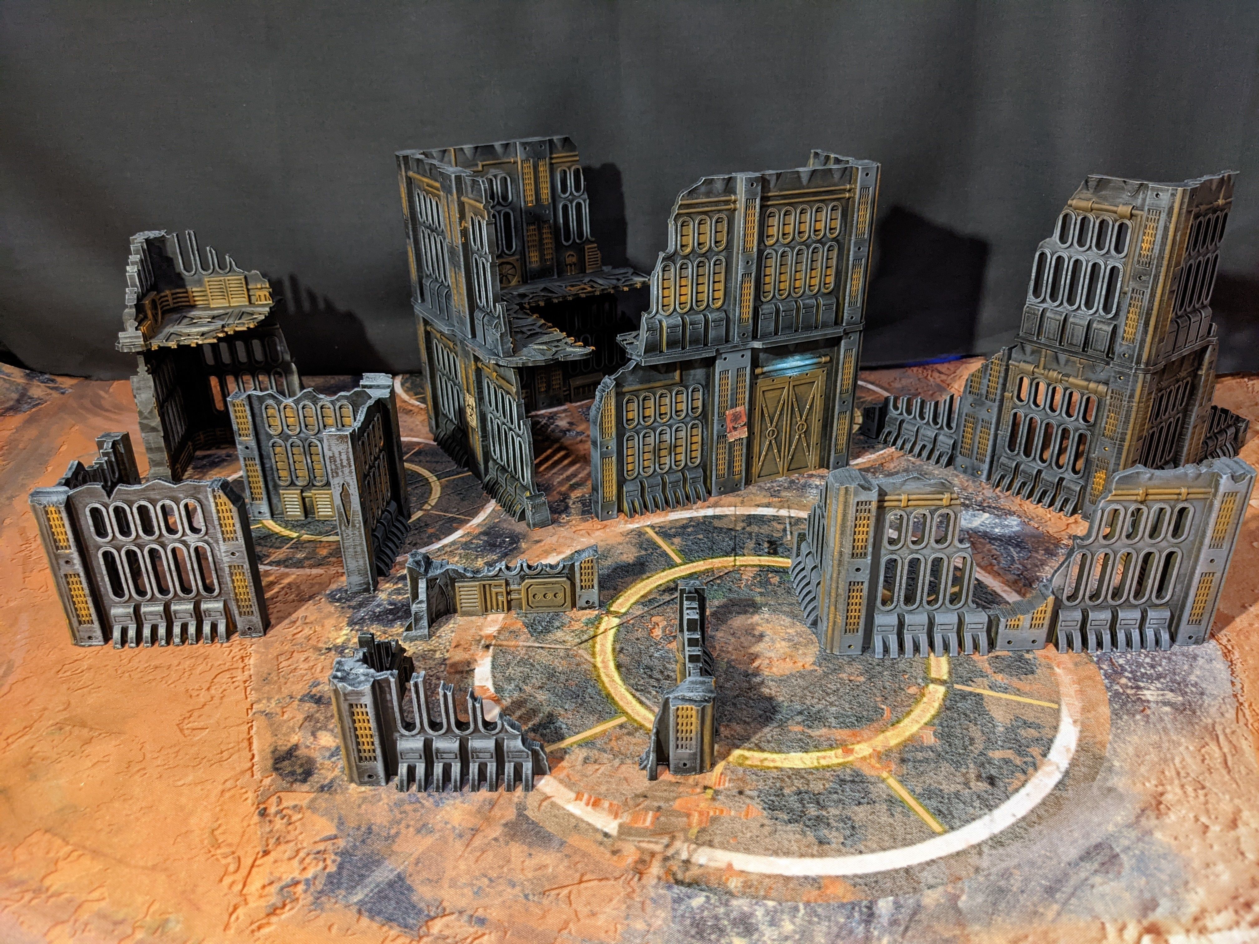 SCI-FI FACTORY RUINS 3D print model_1