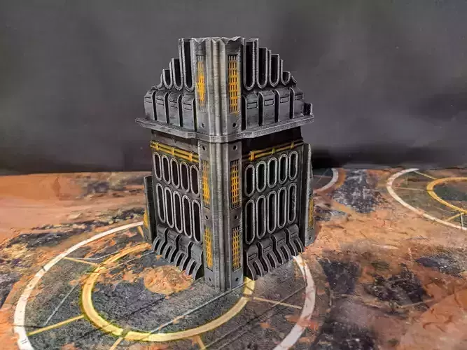 Sci-fi Factory Ruins Sample model